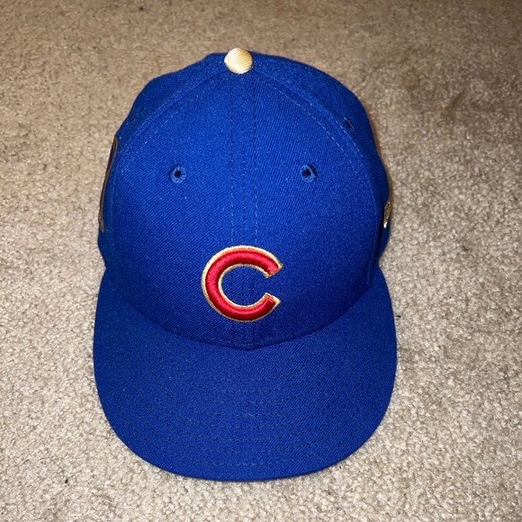 Chicago Cubs 2016 World Series New Era Low Profile 59Fifty Fitted Hat - Picture 1 of 8